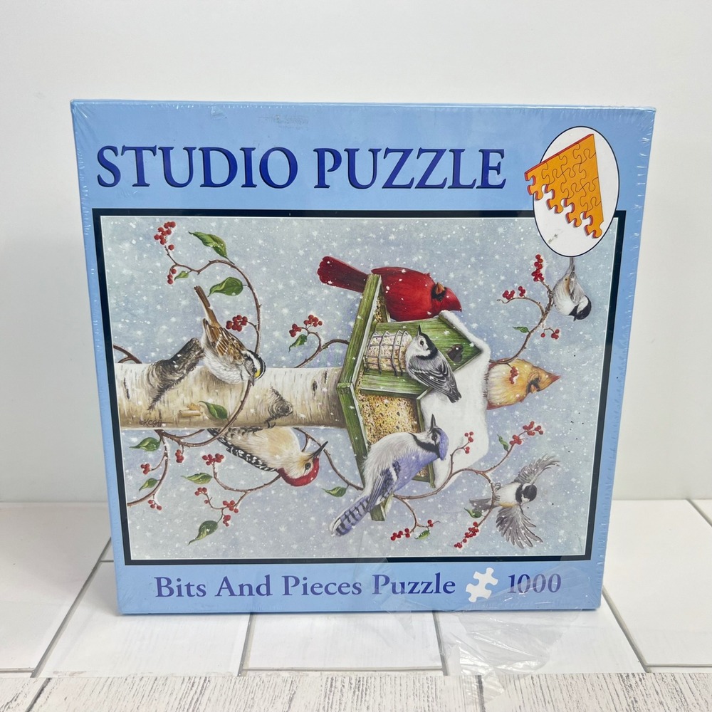 Bits And Pieces Winter Birds 1000 Piece Jigsaw Puzzle Studio Puzzle 20x27